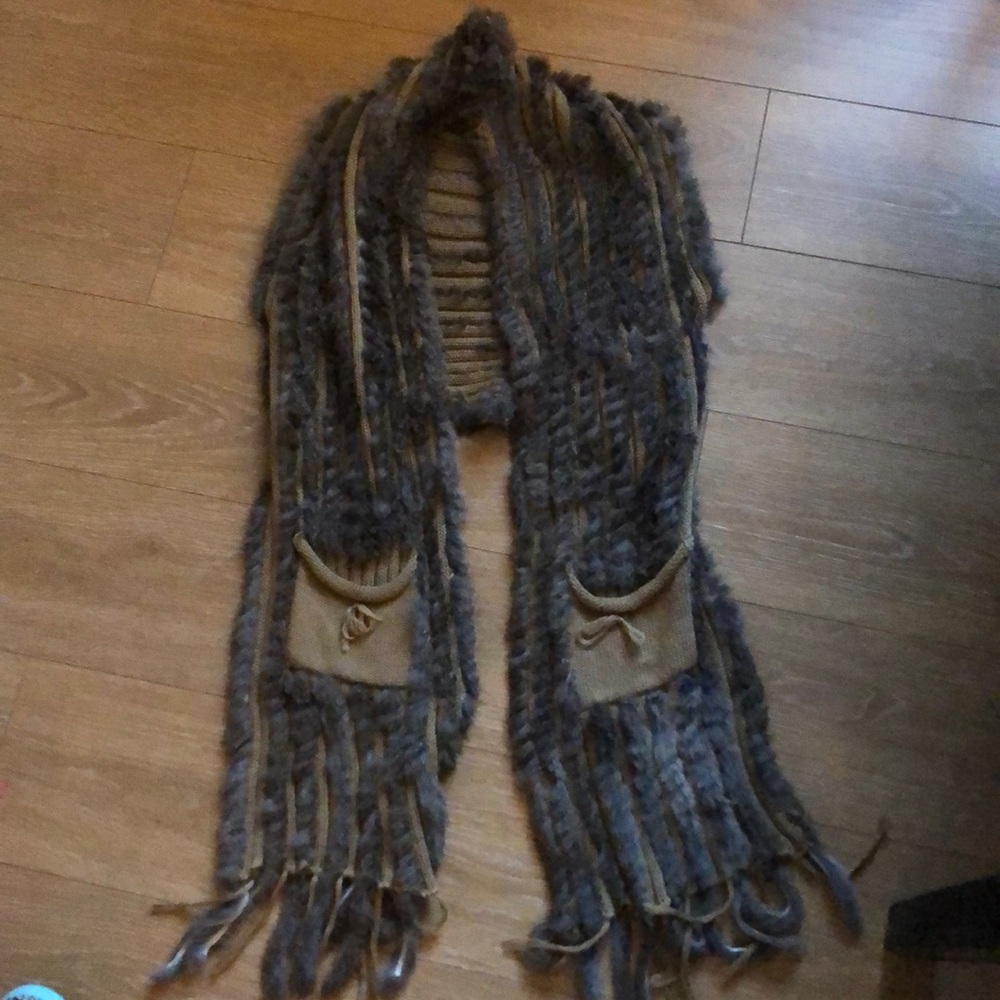Fur cardigan